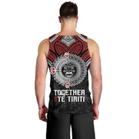 Aotearoa and Tonga Mo Te Tiriti Men Tank Top New Zealand Honour The Treaty Ake!Ake!Ake! LT9 - Polynesian Pride