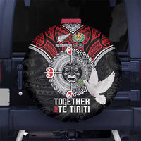 Aotearoa and Tonga Mo Te Tiriti Spare Tire Cover New Zealand Honour The Treaty Ake!Ake!Ake! LT9 - Polynesian Pride