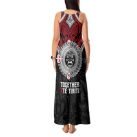 Aotearoa and Tonga Mo Te Tiriti Tank Maxi Dress New Zealand Honour The Treaty Ake!Ake!Ake! LT9 - Polynesian Pride