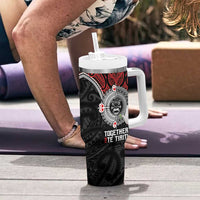 Aotearoa and Tonga Mo Te Tiriti Tumbler With Handle New Zealand Honour The Treaty Ake!Ake!Ake! LT9 - Polynesian Pride
