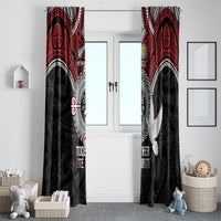 Aotearoa and Tonga Mo Te Tiriti Window Curtain New Zealand Honour The Treaty Ake!Ake!Ake! LT9 - Polynesian Pride