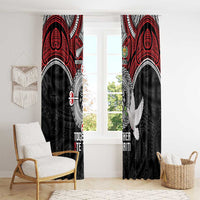 Aotearoa and Tonga Mo Te Tiriti Window Curtain New Zealand Honour The Treaty Ake!Ake!Ake! LT9 - Polynesian Pride