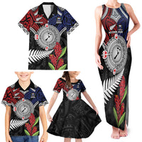 Aotearoa and Samoa Mo Te Tiriti Family Matching Tank Maxi Dress and Hawaiian Shirt Tangata Moana Stand with Tangata Whenua LT9 - Polynesian Pride