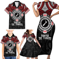 Aotearoa Proud To Be Maori Family Matching Short Sleeve Bodycon Dress and Hawaiian Shirt New Zealand Fight Together LT9 - Polynesian Pride