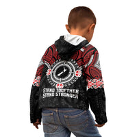 Aotearoa Proud To Be Maori Kid Hoodie New Zealand Fight Together LT9 - Polynesian Pride
