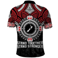 Aotearoa Proud To Be Maori Polo Shirt New Zealand Fight Together LT9 - Polynesian Pride