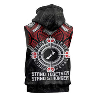 Aotearoa Proud To Be Maori Sleeveless Hoodie New Zealand Fight Together LT9 - Polynesian Pride