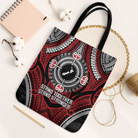 Aotearoa Proud To Be Maori Tote Bag New Zealand Fight Together LT9 Black Strap One Size Black - Polynesian Pride