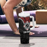 Aotearoa Proud To Be Maori Tumbler With Handle New Zealand Fight Together LT9 - Polynesian Pride