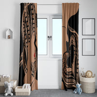 Personalised Valentines Day Romantic Lovers Window Curtain LT9 - Polynesian Pride