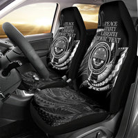 Personalised FSM Culture Day Car Seat Cover Hammerhead Shark Tribal 2024 LT9 - Polynesian Pride