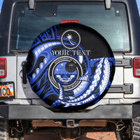Personalised Chuuk FSM Culture Day Spare Tire Cover Hammerhead Shark Tattoo 2024 LT9 Blue - Polynesian Pride