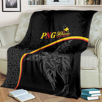 Papua New Guinea 50th Independence Day Blanket Simple Oro Tapa Pattern - Polynesian Pride