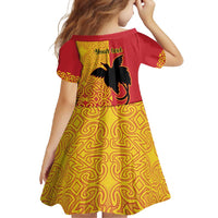 Papua New Guinea Oro Tapa Personalised Family Matching Off Shoulder Maxi Dress and Hawaiian Shirt Simple Bird of Paradise Style LT9 - Polynesian Pride