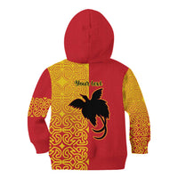 Papua New Guinea Oro Tapa Personalised Kid Hoodie Simple Bird of Paradise Style LT9 - Polynesian Pride