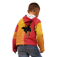 Papua New Guinea Oro Tapa Personalised Kid Hoodie Simple Bird of Paradise Style LT9 - Polynesian Pride