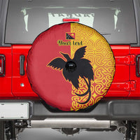 Papua New Guinea Oro Tapa Personalised Spare Tire Cover Simple Bird of Paradise Style LT9 - Polynesian Pride