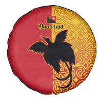 Papua New Guinea Oro Tapa Personalised Spare Tire Cover Simple Bird of Paradise Style LT9 - Polynesian Pride