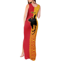 Papua New Guinea Oro Tapa Personalised Tank Maxi Dress Simple Bird of Paradise Style LT9 - Polynesian Pride