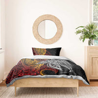 Papua New Guinea Sepik Personalised Bedding Set PNG Bird of Paradise Tattoo LT9 - Polynesian Pride