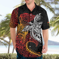 Papua New Guinea Sepik Personalised Hawaiian Shirt PNG Bird of Paradise Tattoo LT9 - Polynesian Pride