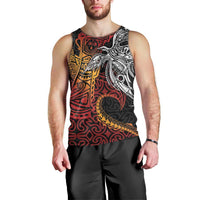 Papua New Guinea Sepik Personalised Men Tank Top PNG Bird of Paradise Tattoo LT9 - Polynesian Pride