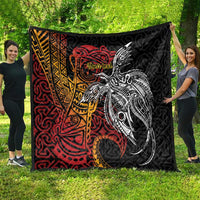 Papua New Guinea Sepik Personalised Quilt PNG Bird of Paradise Tattoo LT9 - Polynesian Pride