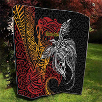 Papua New Guinea Sepik Personalised Quilt PNG Bird of Paradise Tattoo LT9 - Polynesian Pride