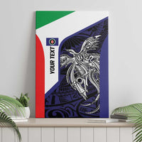 Personalised PNG Bougainville Canvas Wall Art Bird of Paradise Tattoo Flag Motif LT9 - Polynesian Pride