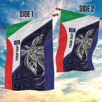 Personalised PNG Bougainville Garden Flag Bird of Paradise Tattoo Flag Motif LT9 - Polynesian Pride