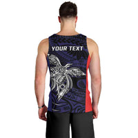 Personalised PNG Bougainville Men Tank Top Bird of Paradise Tattoo Flag Motif LT9 - Polynesian Pride