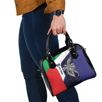 Personalised PNG Bougainville Shoulder Handbag Bird of Paradise Tattoo Flag Motif LT9 - Polynesian Pride