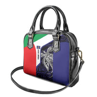 Personalised PNG Bougainville Shoulder Handbag Bird of Paradise Tattoo Flag Motif LT9 - Polynesian Pride
