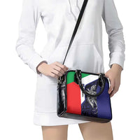 Personalised PNG Bougainville Shoulder Handbag Bird of Paradise Tattoo Flag Motif LT9 - Polynesian Pride