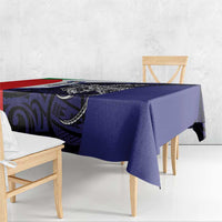 Personalised PNG Bougainville Tablecloth Bird of Paradise Tattoo Flag Motif LT9 - Polynesian Pride