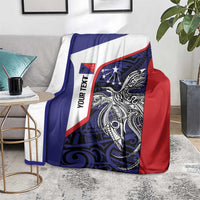 Personalised PNG Central Province Blanket Bird of Paradise Tattoo Flag Motif LT9 - Polynesian Pride