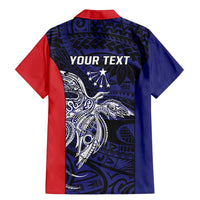 Personalised PNG Central Province Family Matching Mermaid Dress and Hawaiian Shirt Bird of Paradise Tattoo Flag Motif LT9 - Polynesian Pride