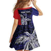 Personalised PNG Central Province Family Matching Tank Maxi Dress and Hawaiian Shirt Bird of Paradise Tattoo Flag Motif LT9 - Polynesian Pride