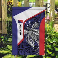 Personalised PNG Central Province Garden Flag Bird of Paradise Tattoo Flag Motif LT9 Garden Flag Blue - Polynesian Pride