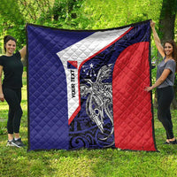 Personalised PNG Central Province Quilt Bird of Paradise Tattoo Flag Motif LT9 - Polynesian Pride