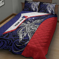 Personalised PNG Central Province Quilt Bed Set Bird of Paradise Tattoo Flag Motif LT9 - Polynesian Pride