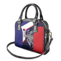 Personalised PNG Central Province Shoulder Handbag Bird of Paradise Tattoo Flag Motif LT9 - Polynesian Pride