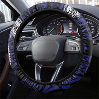PNG Central Province Steering Wheel Cover Bird of Paradise Tattoo Flag Motif LT9 - Polynesian Pride
