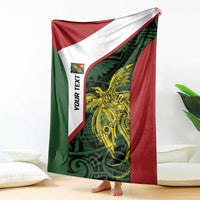 Personalised PNG Chimbu Province Blanket Bird of Paradise Tattoo Flag Motif LT9 - Polynesian Pride