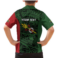 Personalised PNG Chimbu Province Family Matching Mermaid Dress and Hawaiian Shirt Bird of Paradise Tattoo Flag Motif LT9 - Polynesian Pride