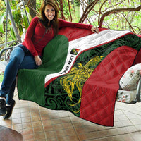 Personalised PNG Chimbu Province Quilt Bird of Paradise Tattoo Flag Motif LT9 - Polynesian Pride