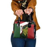 Personalised PNG Chimbu Province Shoulder Handbag Bird of Paradise Tattoo Flag Motif LT9 One Size Red - Polynesian Pride