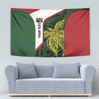 Personalised PNG Chimbu Province Tapestry Bird of Paradise Tattoo Flag Motif LT9 - Polynesian Pride