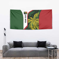 Personalised PNG Chimbu Province Tapestry Bird of Paradise Tattoo Flag Motif LT9 - Polynesian Pride