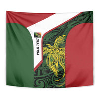 Personalised PNG Chimbu Province Tapestry Bird of Paradise Tattoo Flag Motif LT9 - Polynesian Pride